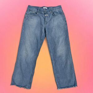 CLOSED JEANS RAW HEM CROPPED